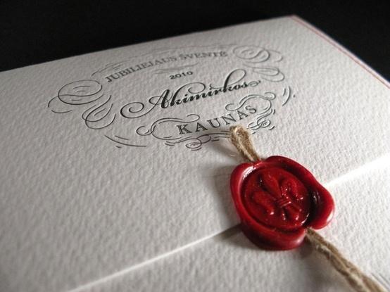 Lacre de Cera Para Convite de Casamento